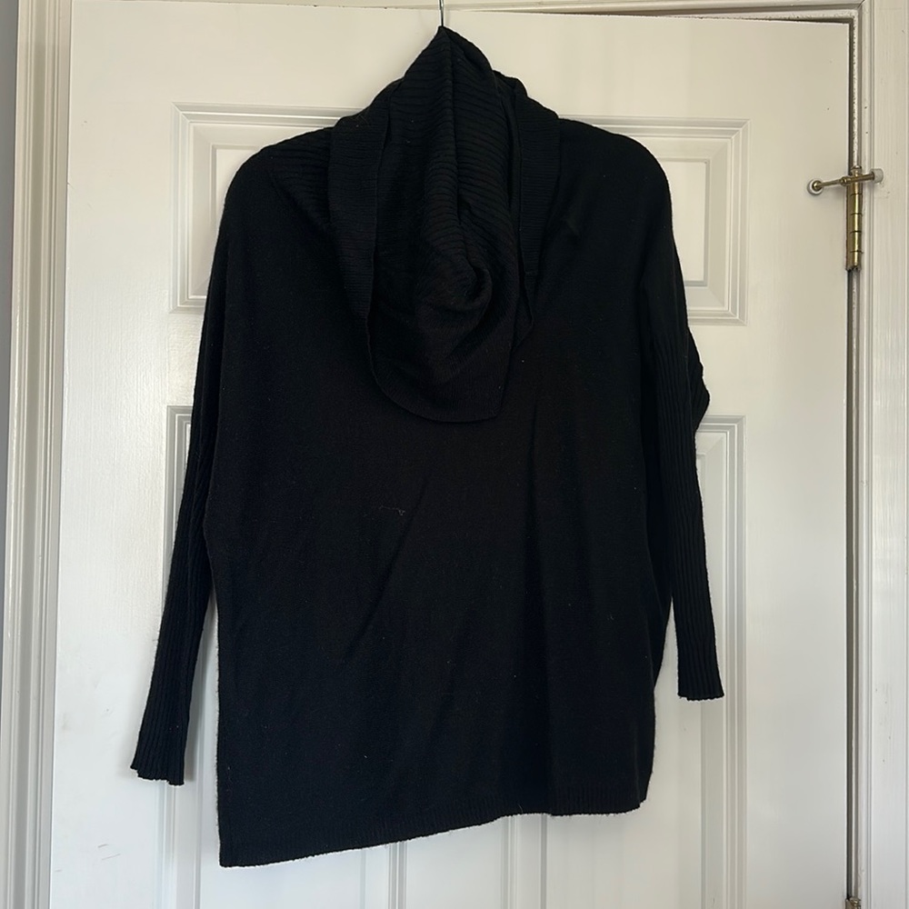 Black cow neck sweater